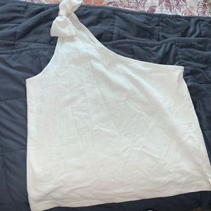 Jcrew one shoulder blouse